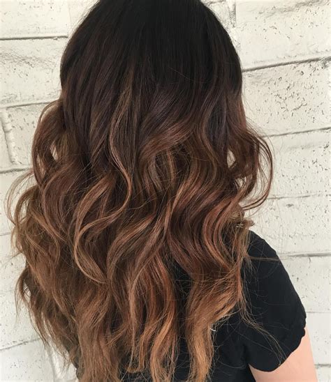 black hair with ombre extensions